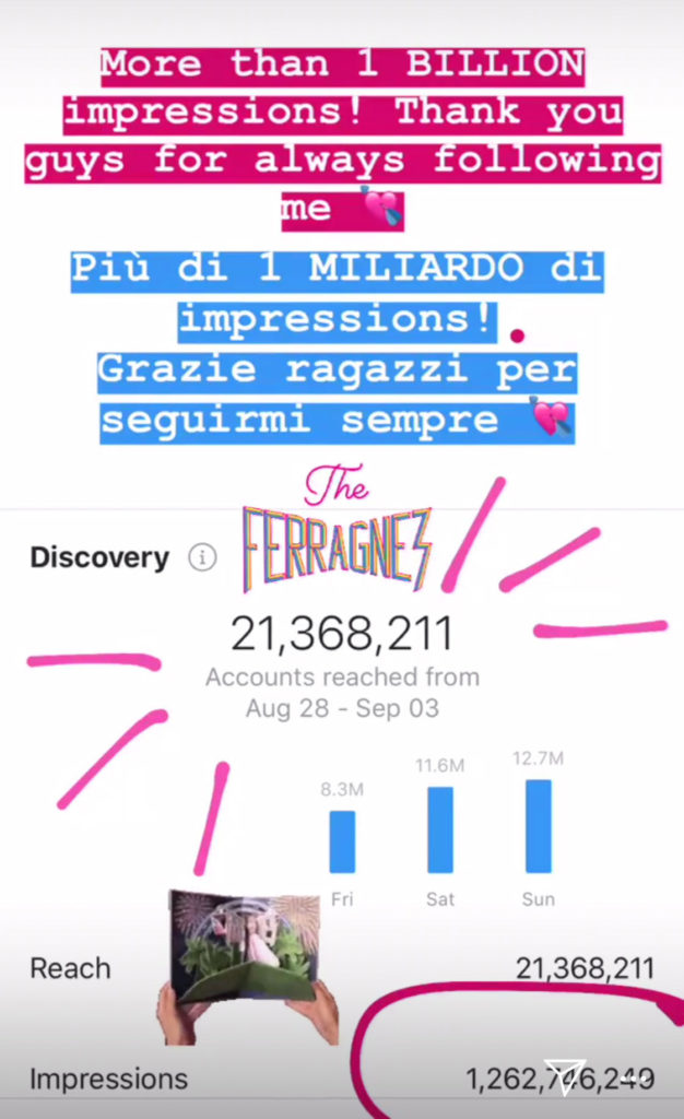 Le impressions del matrimonio - evento tra Chiara Ferragni e Fedez